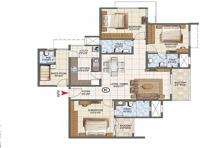 Featured Image of What is 3BHK flat?